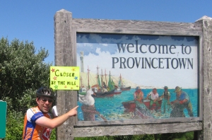 Riding into to Provincetown at the end of my first PMC back in 2007. 