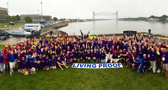 The official 2014 Living Proof photo. Over 500 survivors rode or volunteered at this year's PMC. 